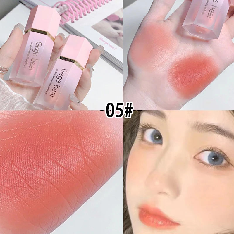 EGE Bear Soft Glow Liquid Blush – Sheer Color, Dewy Hydration & Natural Matte Finish for a Fresh Girl-Next-Door Look - Beauty & Beyond