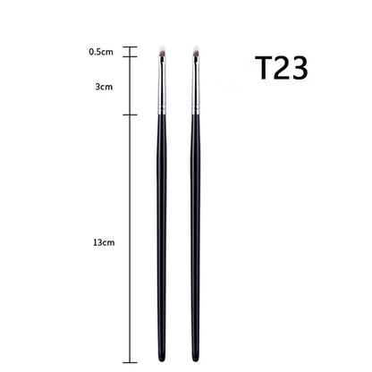 Pincel delineador fino T22: herramienta de maquillaje profesional de precisión, fina, para líquidos o gel.