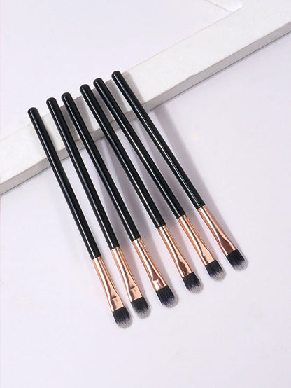 6PCS Premium Latex Double-Sided Eyeshadow Brushes – Single-Head Sponge & Smudge Makeup Tools