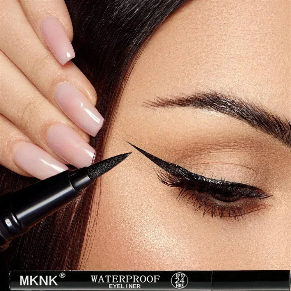 Quick-Dry Waterproof Eyeliner Pencil – Long-Lasting, Matte, Anti-Smudge Liquid Liner - Beauty & Beyond
