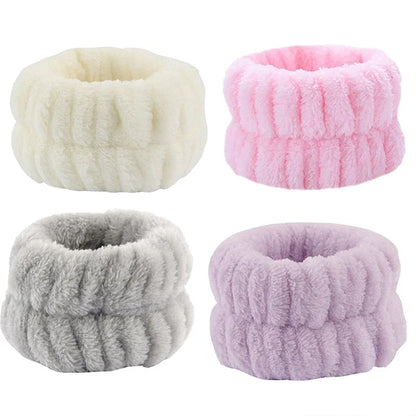 1/2/3PCS Face Wash Wristbands & Headband - Hair Care & Makeup Headband for Women