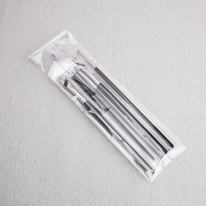 6PCS Eyeliner Brush Set - Thin, Gel, Flat Top, Concealer, Detailed Makeup Tool - Beauty & Beyond