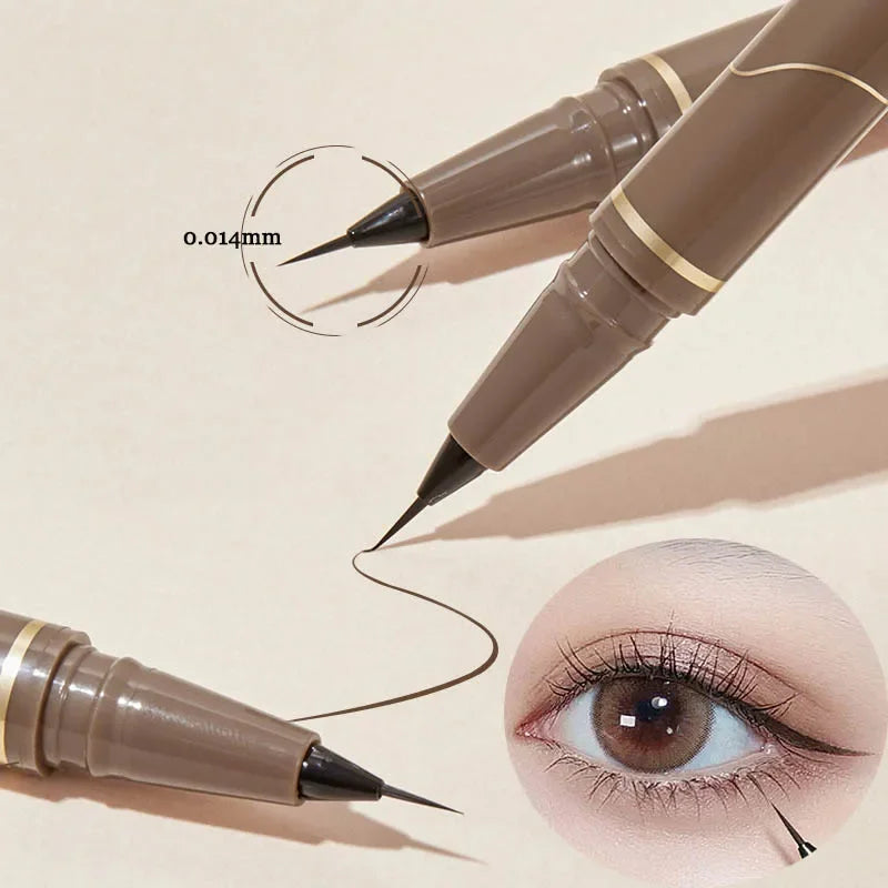 Ultra-Thin Waterproof Eyeliner Pen – Smooth, Long-Lasting Black/Brown for Lower Lash Line - Beauty & Beyond