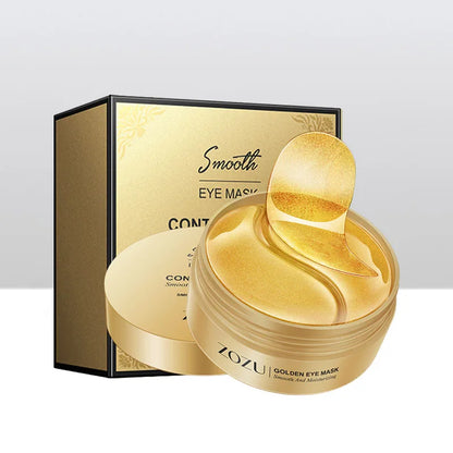 60PCS Gold Collagen Eye Mask – Moisturizing & Firming Gel Patches | Anti-Dark Circles & Eye Bag Care