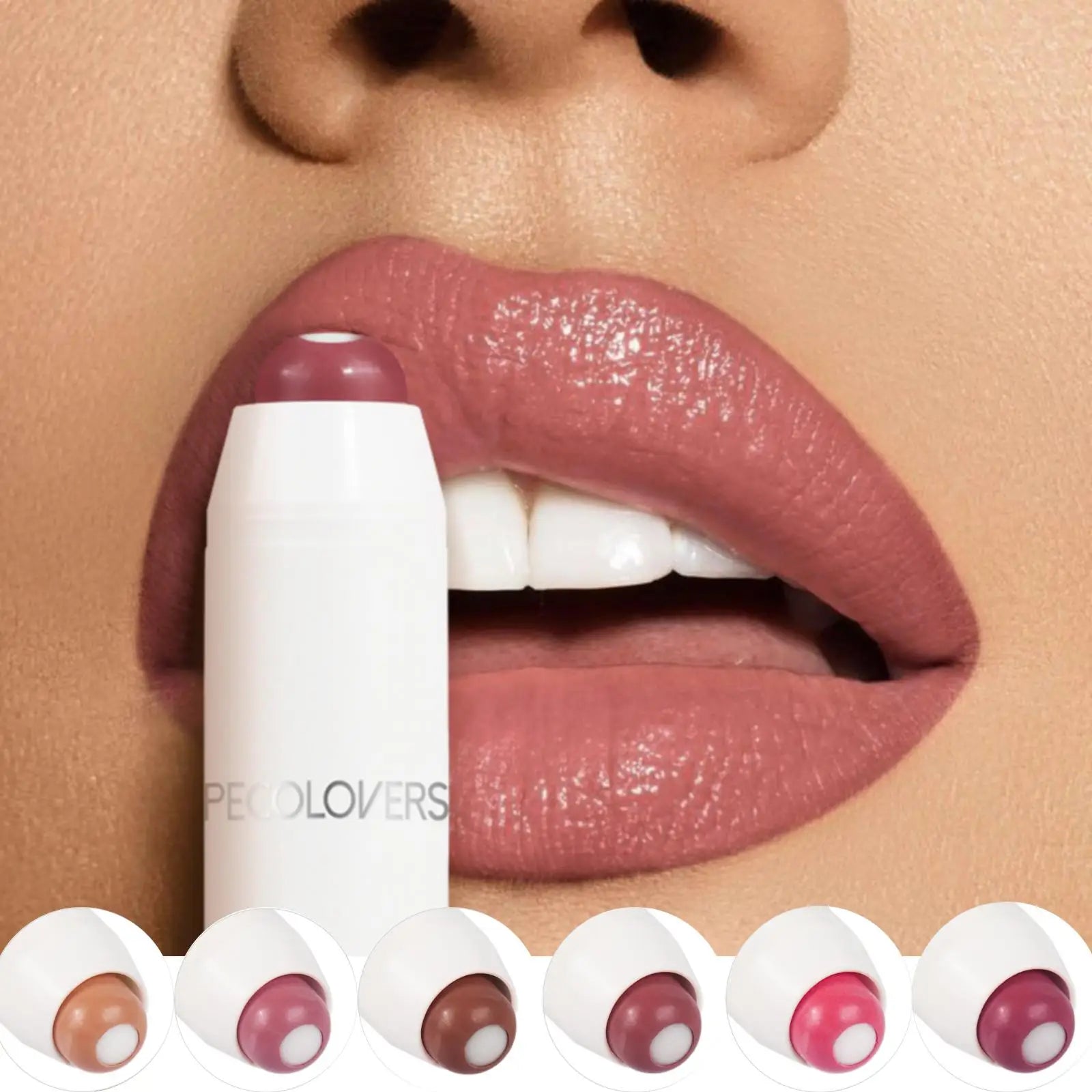 2-in-1 Nude Lipstick – Matte Red Lip Balm, Moisturizing, Waterproof, Long-Lasting, Non-Stick Cup, 6 Colors - Beauty & Beyond