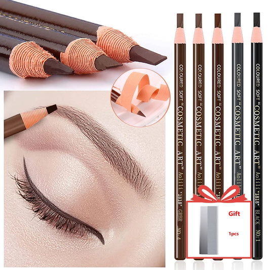 Waterproof Eyebrow Pencil – Long-lasting Brow Enhancer, Professional Makeup, Brow Lift & Feather Effect - Beauty & Beyond