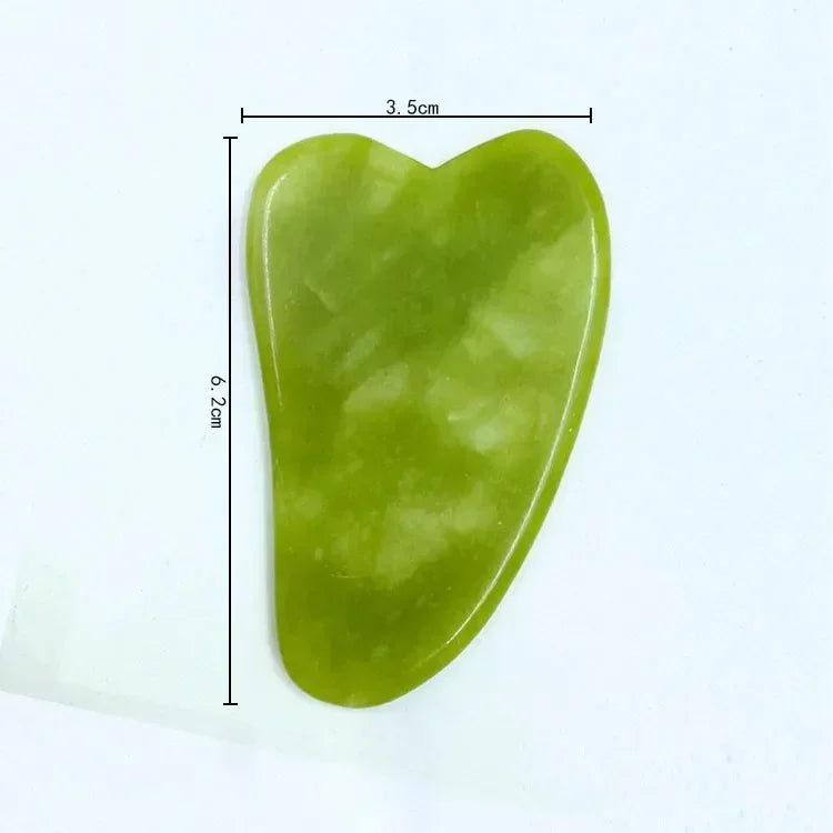 Natural Jade Roller & Gua Sha Set - Stone Massager for Face, Neck, Eye Care, Lifting, Spa Tools