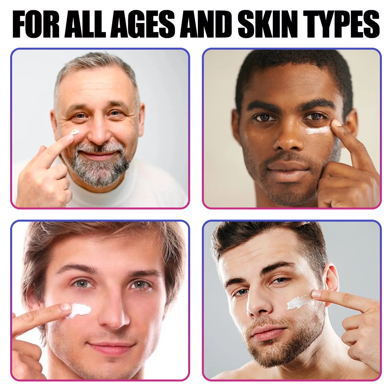 Men's Collagen Face Cream - Anti-Wrinkle, Firming, Moisturizing, Hyaluronic Acid, Whitening Care - Beauty & Beyond