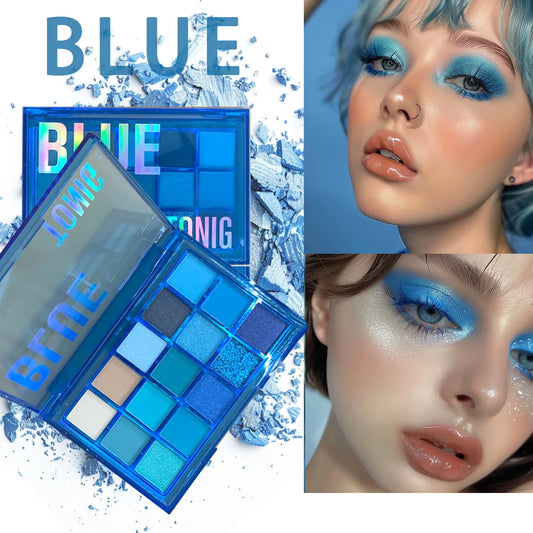 15-Color Eyeshadow Palette – Shimmer, Matte & Metallic | High Pigment, Neutral & Bold Waterproof Makeup Set