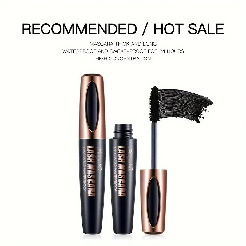 4D Lash Mascara - Black, Waterproof, Smudge-Proof, Long-Lasting, No Clumping, Full Lashes - Beauty & Beyond