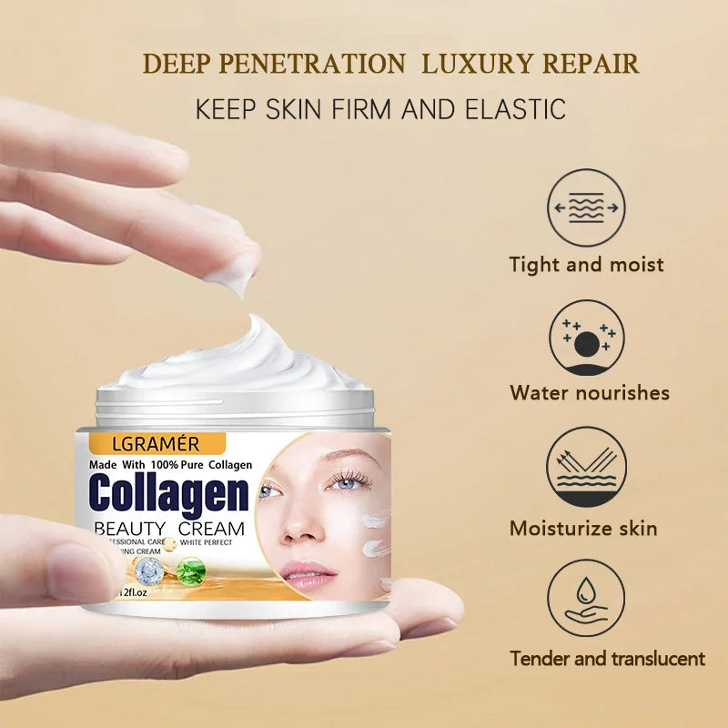 Anti-Wrinkle Cream - Eye & Face Moisturizer, Anti-Aging, Collagen Boost, Nourishing Repair - Beauty & Beyond