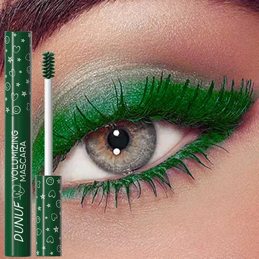 Colorful Curling Mascara - Waterproof, Green, Blue, Purple, Lengthening, Quick Dry - Beauty & Beyond