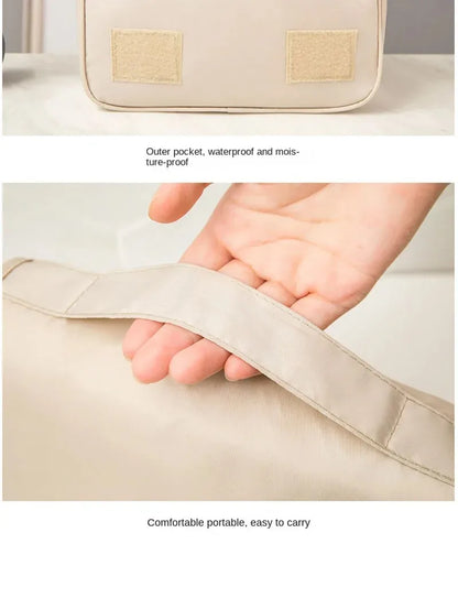High-Quality Travel Makeup Bag - Waterproof Toiletries Organizer, Women's Hook Storage