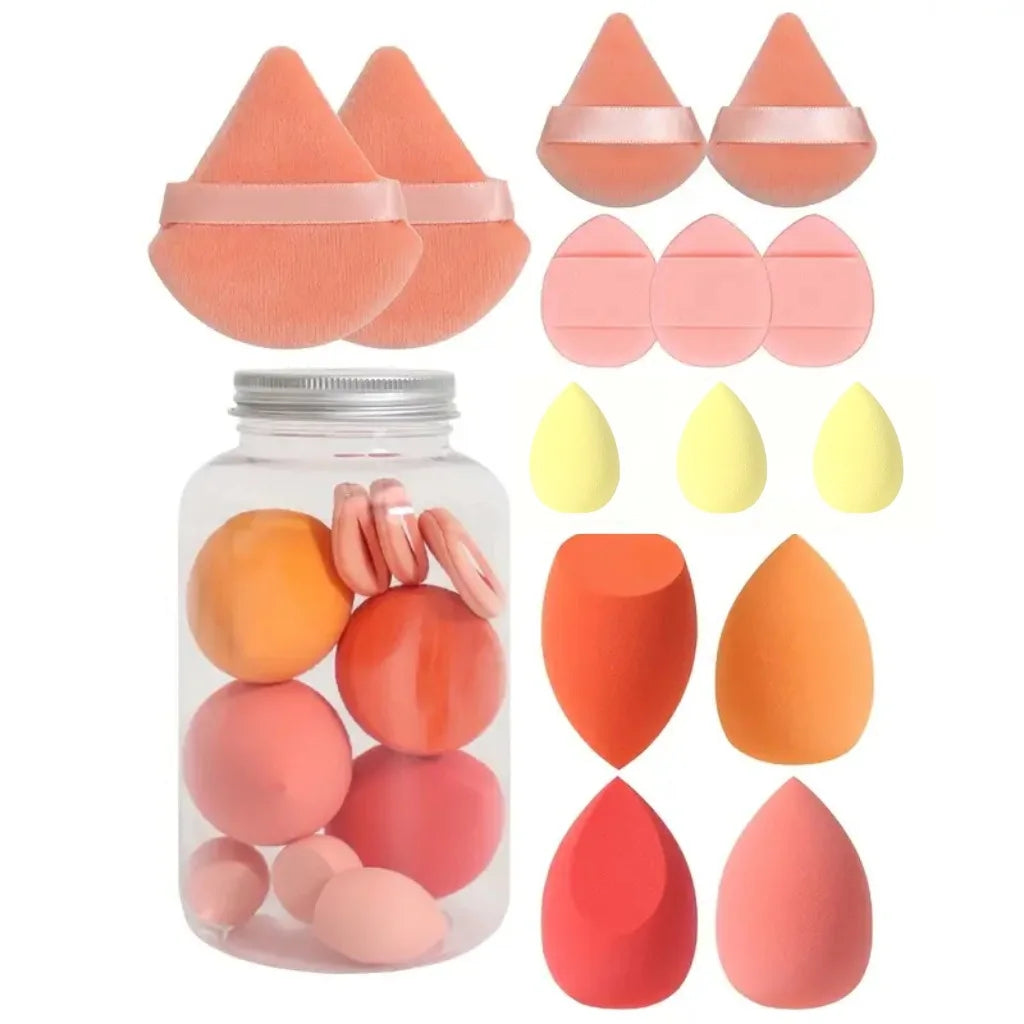 12/14Pcs Makeup Sponge Cosmetic Puff - Beauty & Beyond