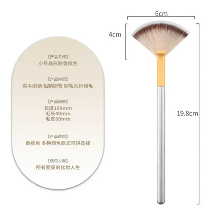 New Fan Facial Brush - Soft, Portable Mask Brush, Cosmetic Tool for Women & Girls
