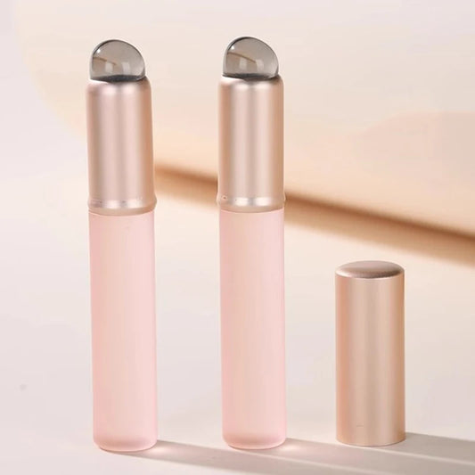 Silicone Round Head Lip Brush - Soft Lipstick Application, Smudge Brush, Cosmetic Tool