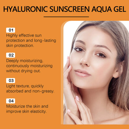 Hyaluronic Acid Sunscreen SPF50+ - Anti-Oxidant, Moisturizing, Waterproof, Sunblock Cream - Beauty & Beyond