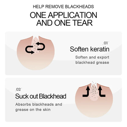 60g Blackhead Peel Mask - Bamboo Charcoal, Oil Control, Deep Cleansing, Pore Shrinking, Nose Care - Beauty & Beyond