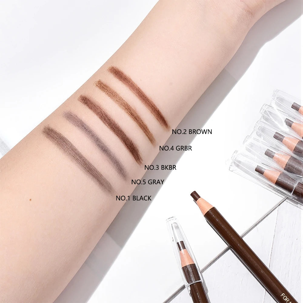 Waterproof Eyebrow Pencil – Long-lasting Brow Enhancer, Professional Makeup, Brow Lift & Feather Effect - Beauty & Beyond