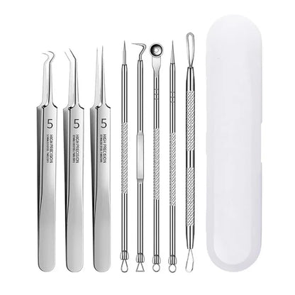 German Ultra-Fine No. 5 Blackhead & Pimple Remover - Acne Needle Tool, Beauty Tweezers - Beauty & Beyond