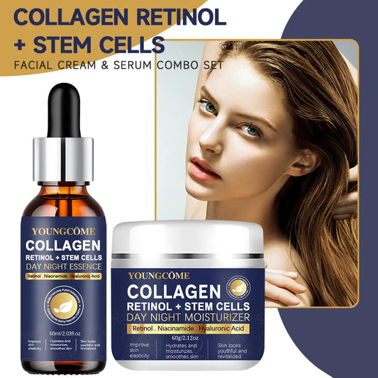 YOUNGCOME Neck & Face Set - Night Cream, Anti-Aging, Retinol, Face Lifting, Collagen Repair - Beauty & Beyond