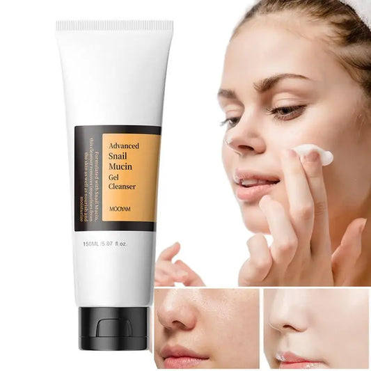 150ml Snail Facial Cleanser - Snail Mucin, Brightening Gel, Moisturizing, Oil-Free Face Wash - Beauty & Beyond