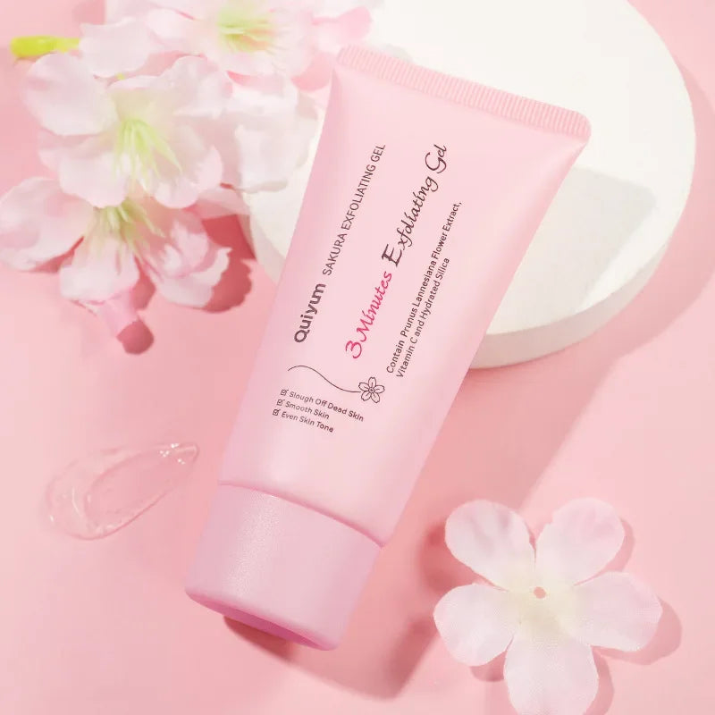 Sakura Exfoliating Peeling Gel – Moisturizing & Nourishing Facial Scrub - Beauty & Beyond