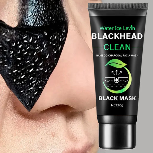 Bamboo Charcoal Mask - Blackhead Removal, Deep Cleansing, Exfoliating Treatment - Beauty & Beyond