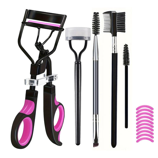 7/15pcs Eyelash Curler Set - Replacement Pads, Tweezers, Clips, Lash Wands, Makeup Tool