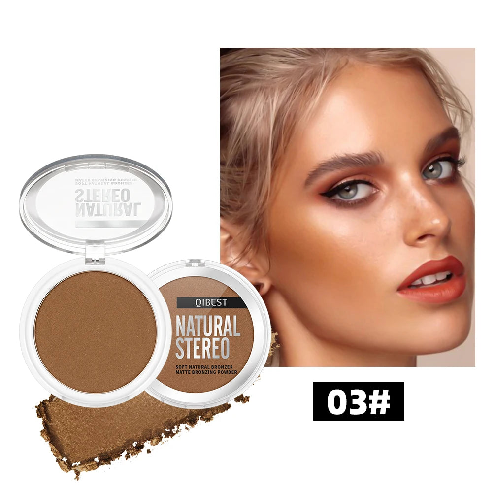 3D Matte Wheat Bronzer Palette – Natural Highlights & Contouring for a Flawless, Long-Lasting Finish! - Beauty & Beyond