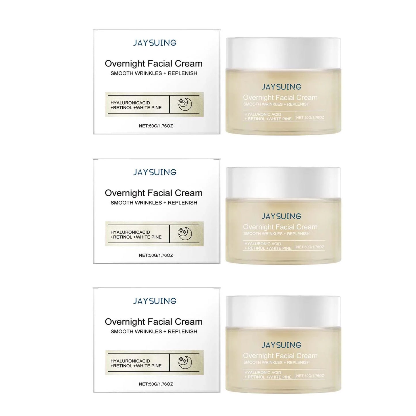 Pine Night Cream – Hydrating, Retinol & Hyaluronic Acid, Brightening & Firming Overnight Moisturizer - Beauty & Beyond