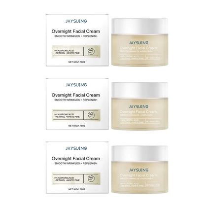 Pine Night Cream – Hydrating, Retinol & Hyaluronic Acid, Brightening & Firming Overnight Moisturizer - Beauty & Beyond
