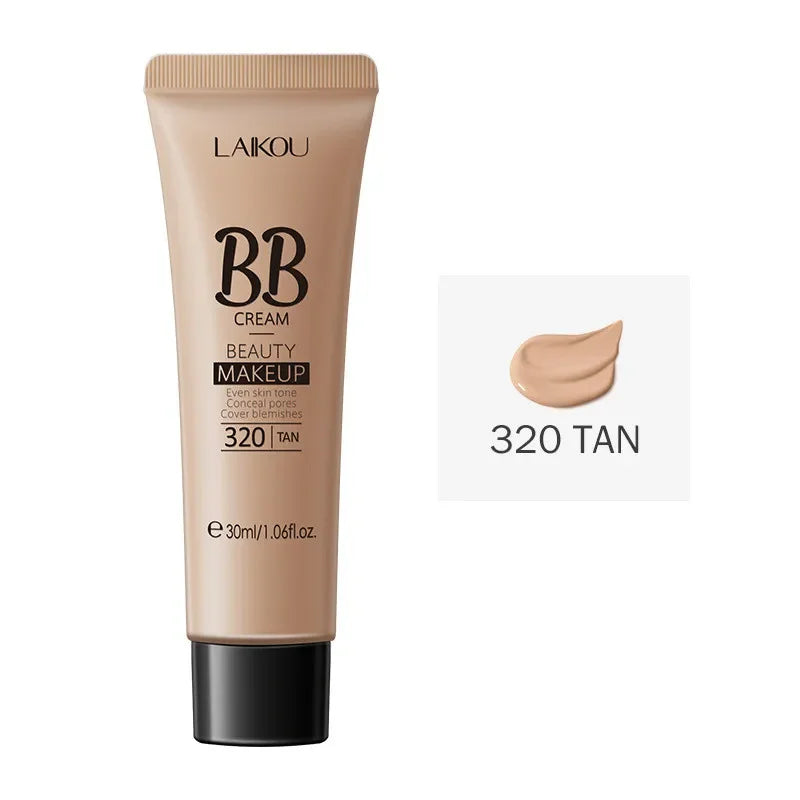 Waterproof BB Cream – Long-Lasting Concealer & Foundation | Brightens Skin Tone, 30ml Liquid Base Makeup