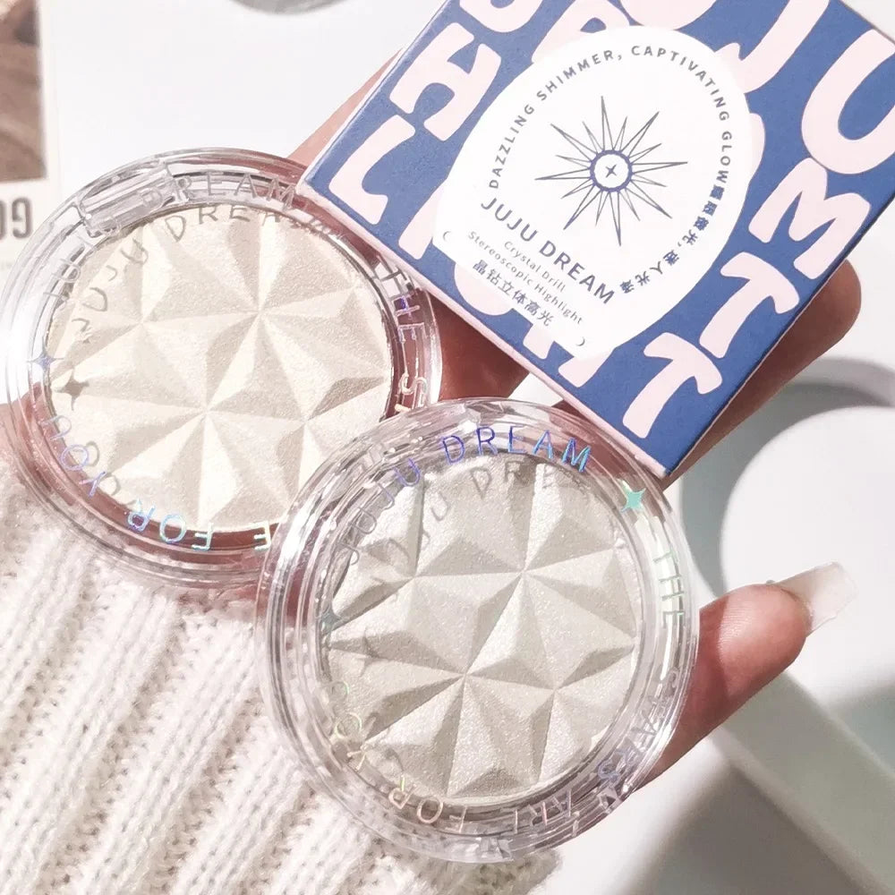 Shimmer Diamond Glow Highlighter – 2-Color Palette | Brighten, Contour & Natural Radiance