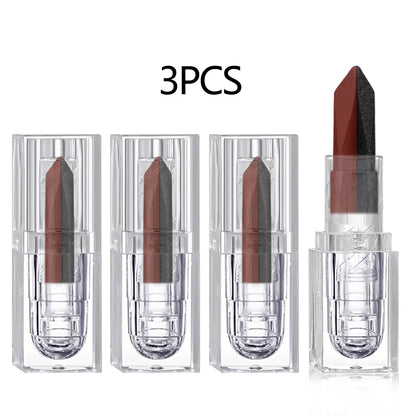 Waterproof Matte Lipstick – Long-Lasting, Moisturizing Pearlescent Red | Non-Stick Cup Diamond Tint
