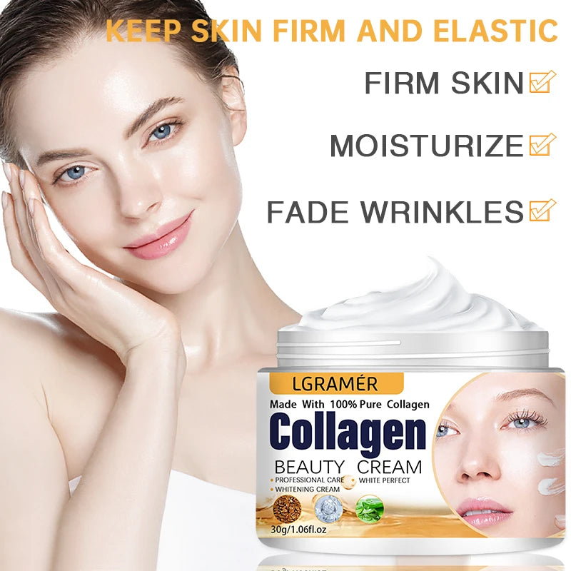 Anti-Wrinkle Cream - Eye & Face Moisturizer, Anti-Aging, Collagen Boost, Nourishing Repair - Beauty & Beyond
