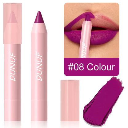 18-Color Lipstick Pencil Set – Waterproof Matte Tint & Lip Contour | Long-Lasting, Non-Stick Lipliner Pens