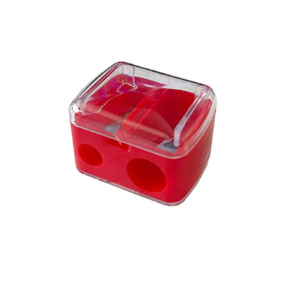 1PC Double Holes Pencil Sharpener - For Eyeliner, Makeup Pencils, Cosmetic Tool - Beauty & Beyond