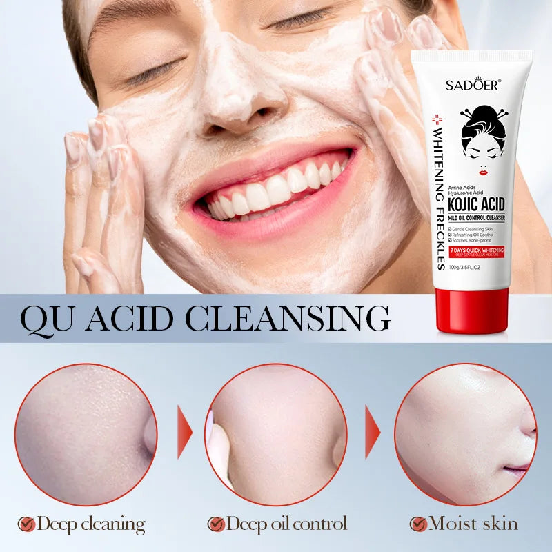 Kojic Acid Facial Wash - Oil Control, Deep Cleaning, Moisturizing, Non-Irritating Cleanser - Beauty & Beyond