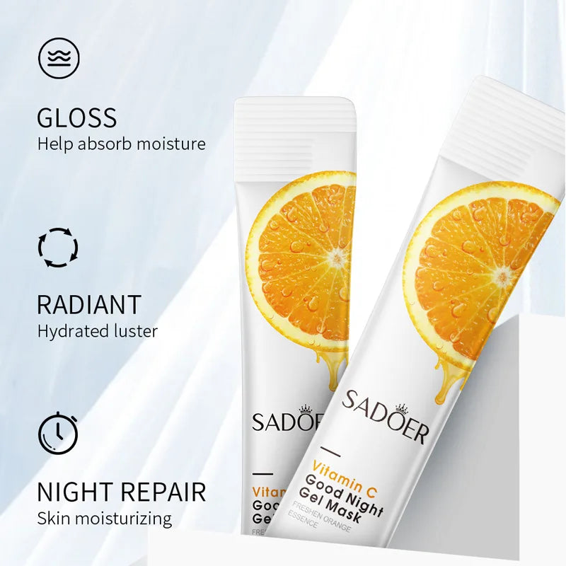 SADOER Vitamin C Sleeping Masks 30PCS – Moisturizing, Brightening, Firming Skincare - Beauty & Beyond