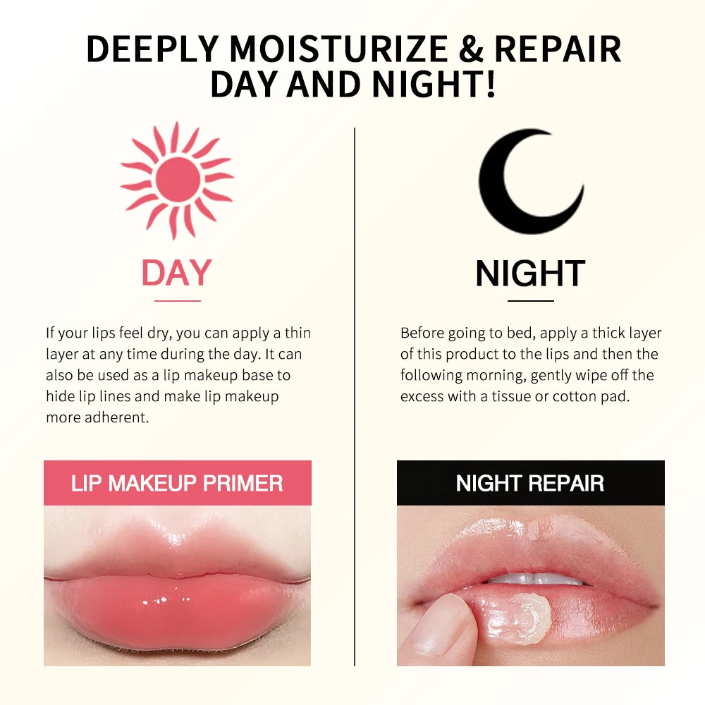 Collagen Lip Balm Mask – Lighten Melanin & Exfoliate | Fade Lip Lines, Brighten & Repair