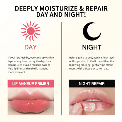 Collagen Lip Balm Mask – Lighten Melanin & Exfoliate | Fade Lip Lines, Brighten & Repair