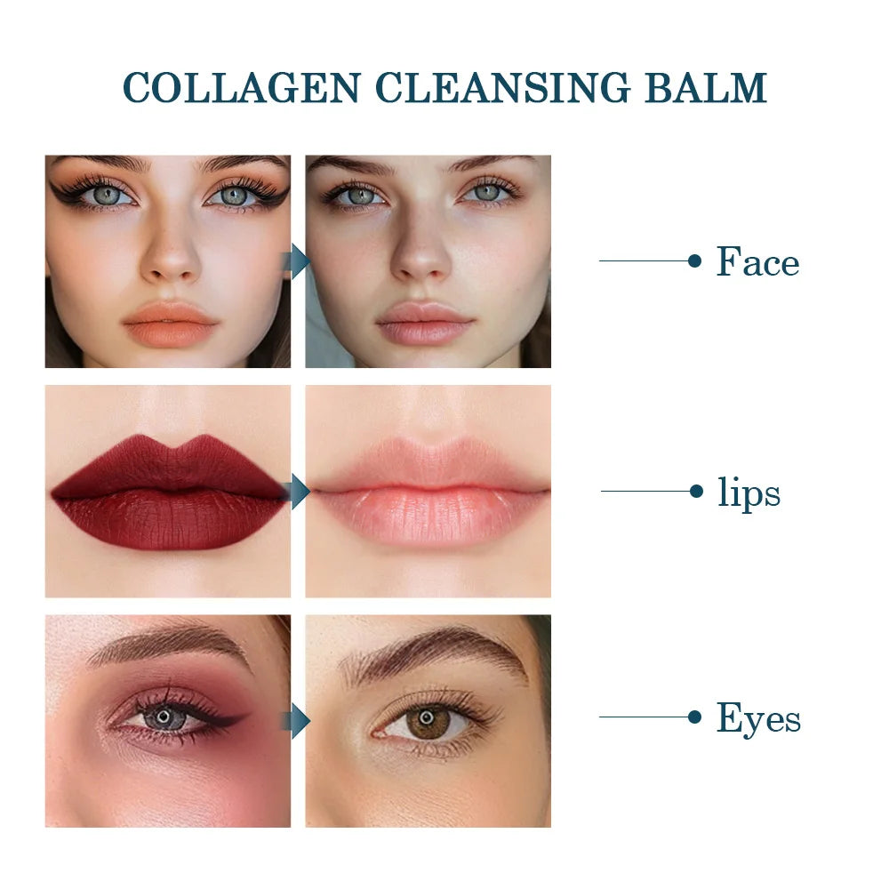 Pro-Collagen 3-in-1 Cleansing Balm – Hydrating Facial Cleanser for All Skin Types, Non-Greasy Deep Cleanse - Beauty & Beyond