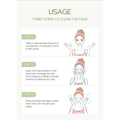 Vitamin C Facial Cleanser – Moisturizing & Anti-Acne | Blackhead Removing Skincare Face Wash Foam