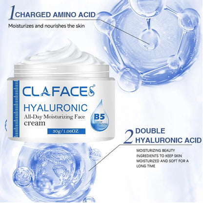 Hyaluronic Acid & Collagen Face Cream – Smooth Wrinkles, Moisturize & Brighten | Night Facial Care