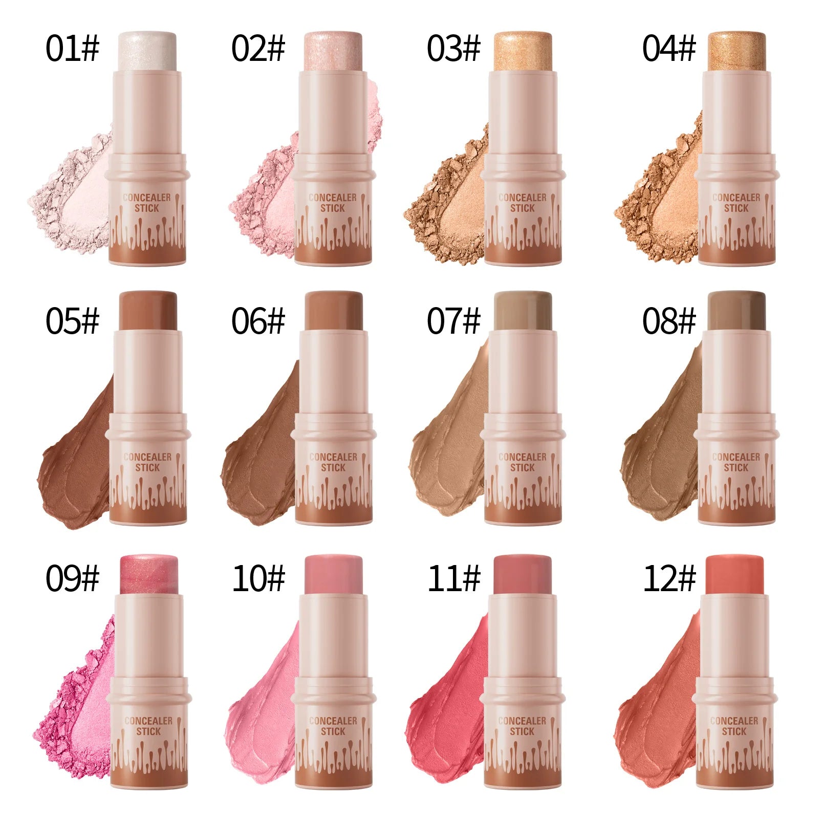 All-in-One Contour & Glow Stick – Sculpt, Brighten, Blush & Conceal with One Swipe! - Beauty & Beyond