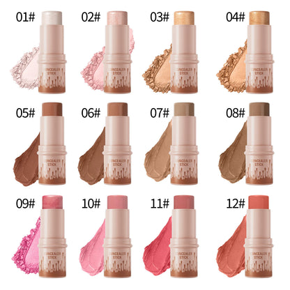 All-in-One Contour & Glow Stick – Sculpt, Brighten, Blush & Conceal with One Swipe! - Beauty & Beyond