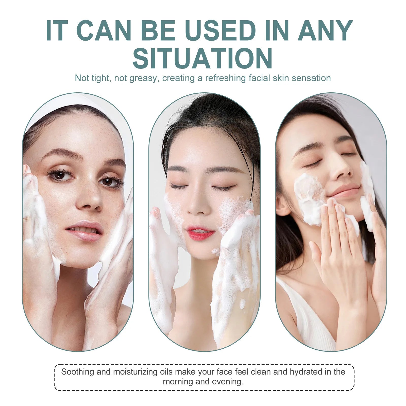 Facial Cleanser - Anti-Acne, Oil Control, Blackhead Remover, Pore Shrinking, 100g - Beauty & Beyond