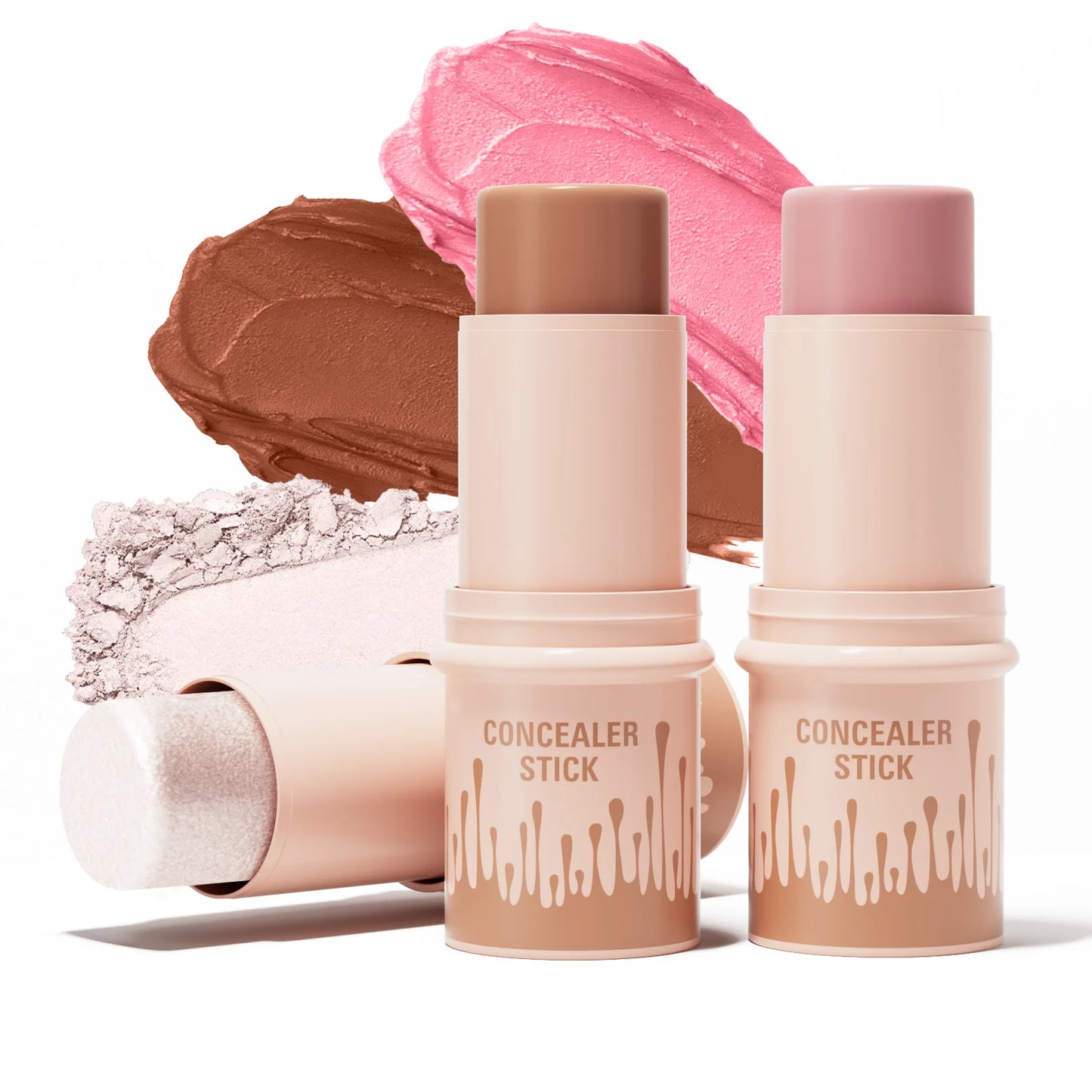All-in-One Contour & Glow Stick – Sculpt, Brighten, Blush & Conceal with One Swipe! - Beauty & Beyond