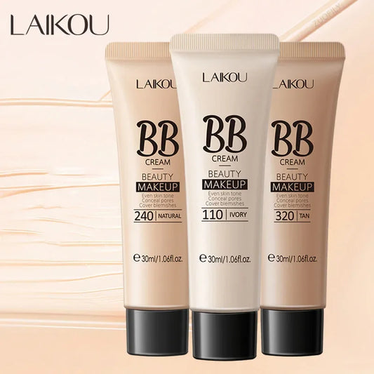BB Cream Base Makeup – Long-Lasting, Waterproof, Brightening, Concealer Foundation 30ml